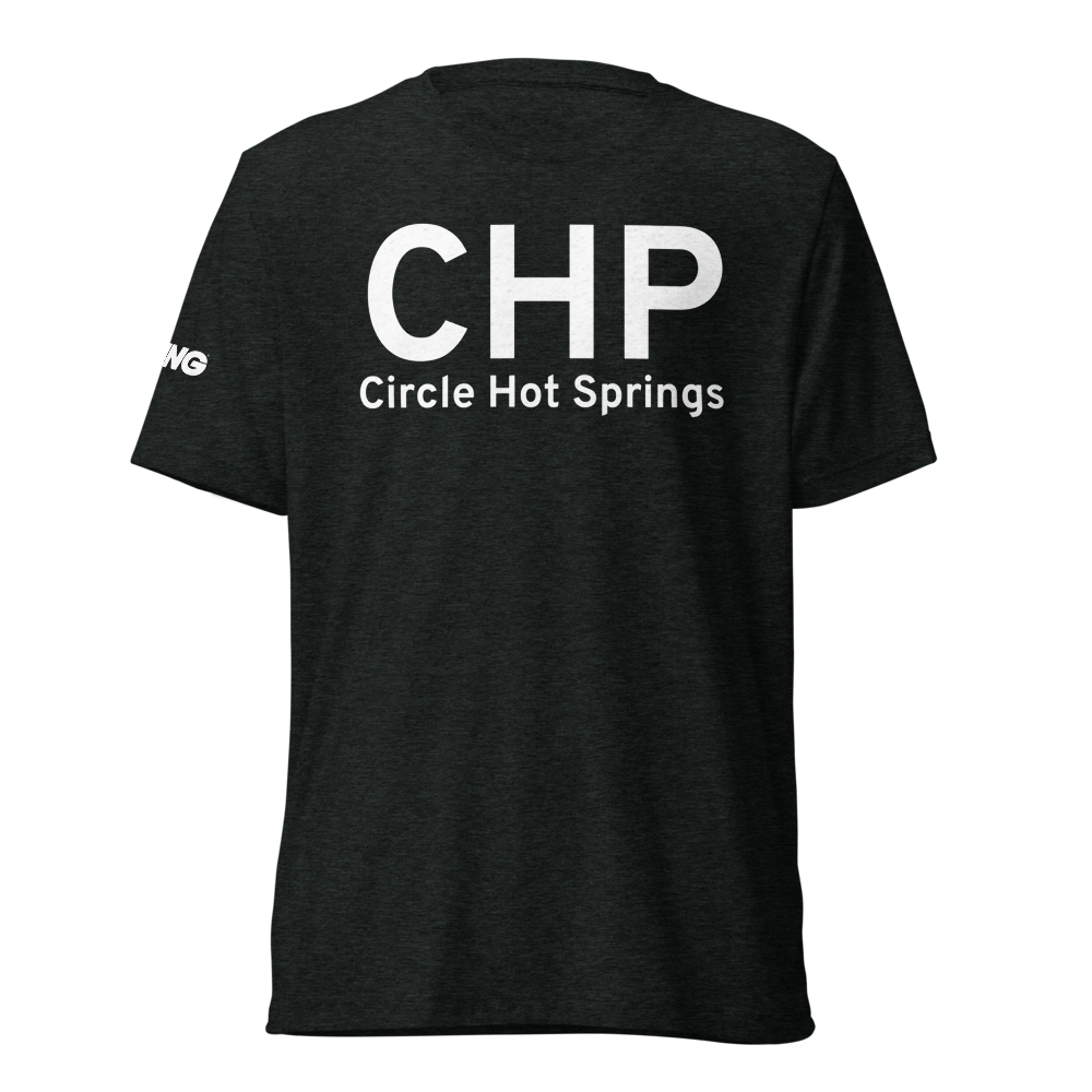 Circle Hot Springs (CHP) Airport Tri-blend T-Shirt 