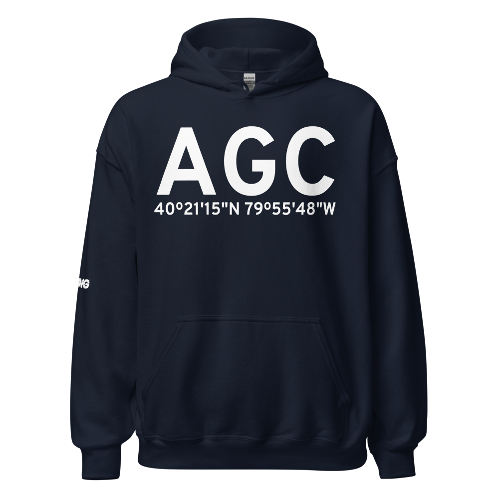 Pittsburgh (KAGC) Airport Hoodie Sweatshirt 