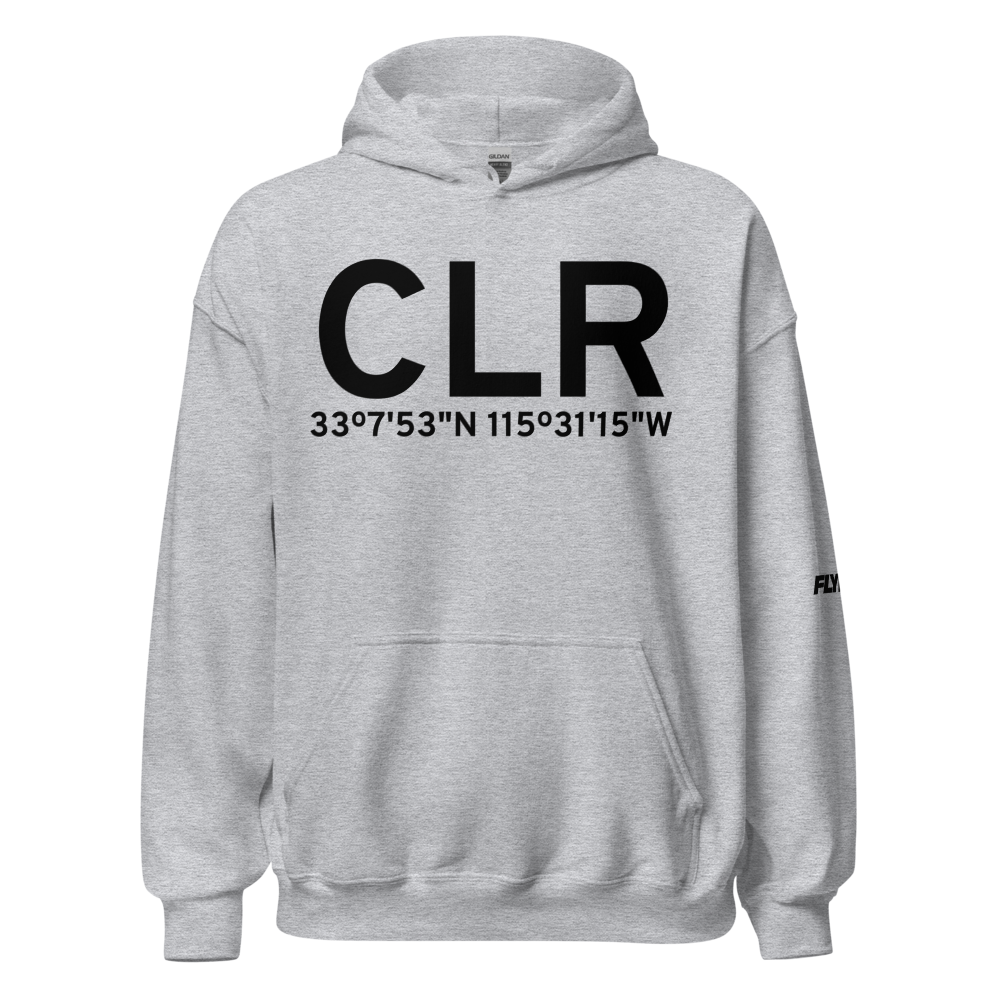 Calipatria (KCLR) Airport Hoodie Sweatshirt 