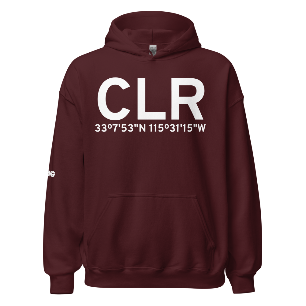 Calipatria (KCLR) Airport Hoodie Sweatshirt 