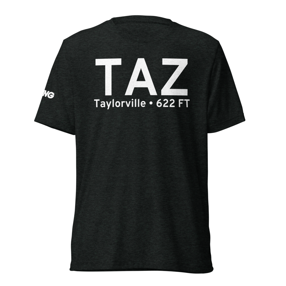 Taylorville (KTAZ) Airport Tri-blend T-Shirt 