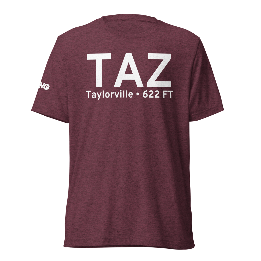 Taylorville (KTAZ) Airport Tri-blend T-Shirt 