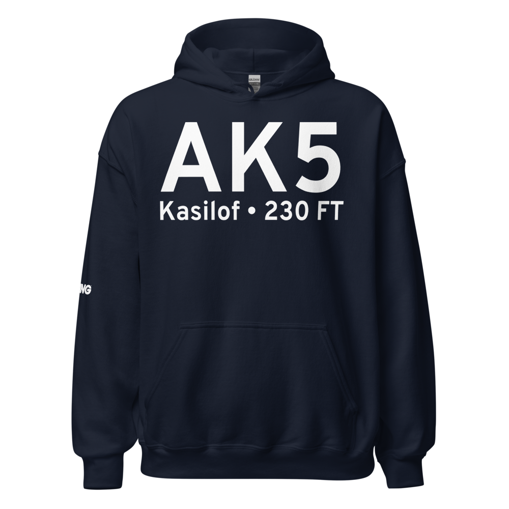 Kasilof (AK5) Airport Hoodie Sweatshirt 