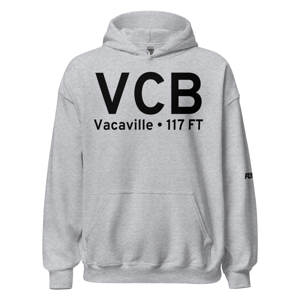 Vacaville (KVCB) Airport Hoodie Sweatshirt 