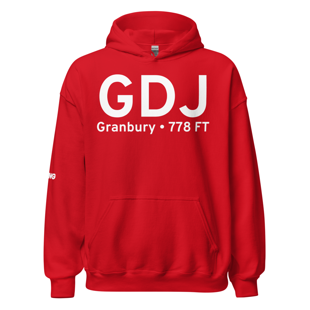 Granbury (KGDJ) Airport Hoodie Sweatshirt 