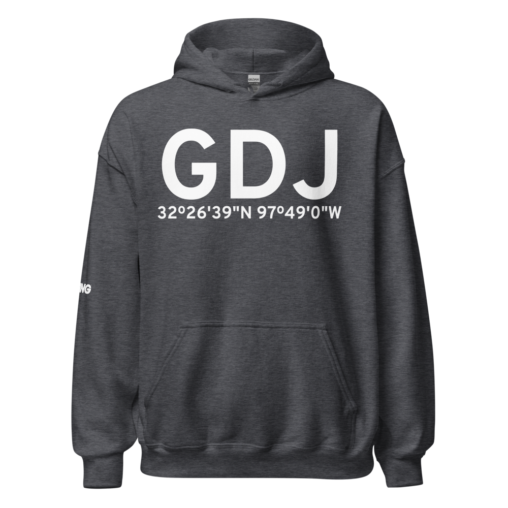 Granbury (KGDJ) Airport Hoodie Sweatshirt 