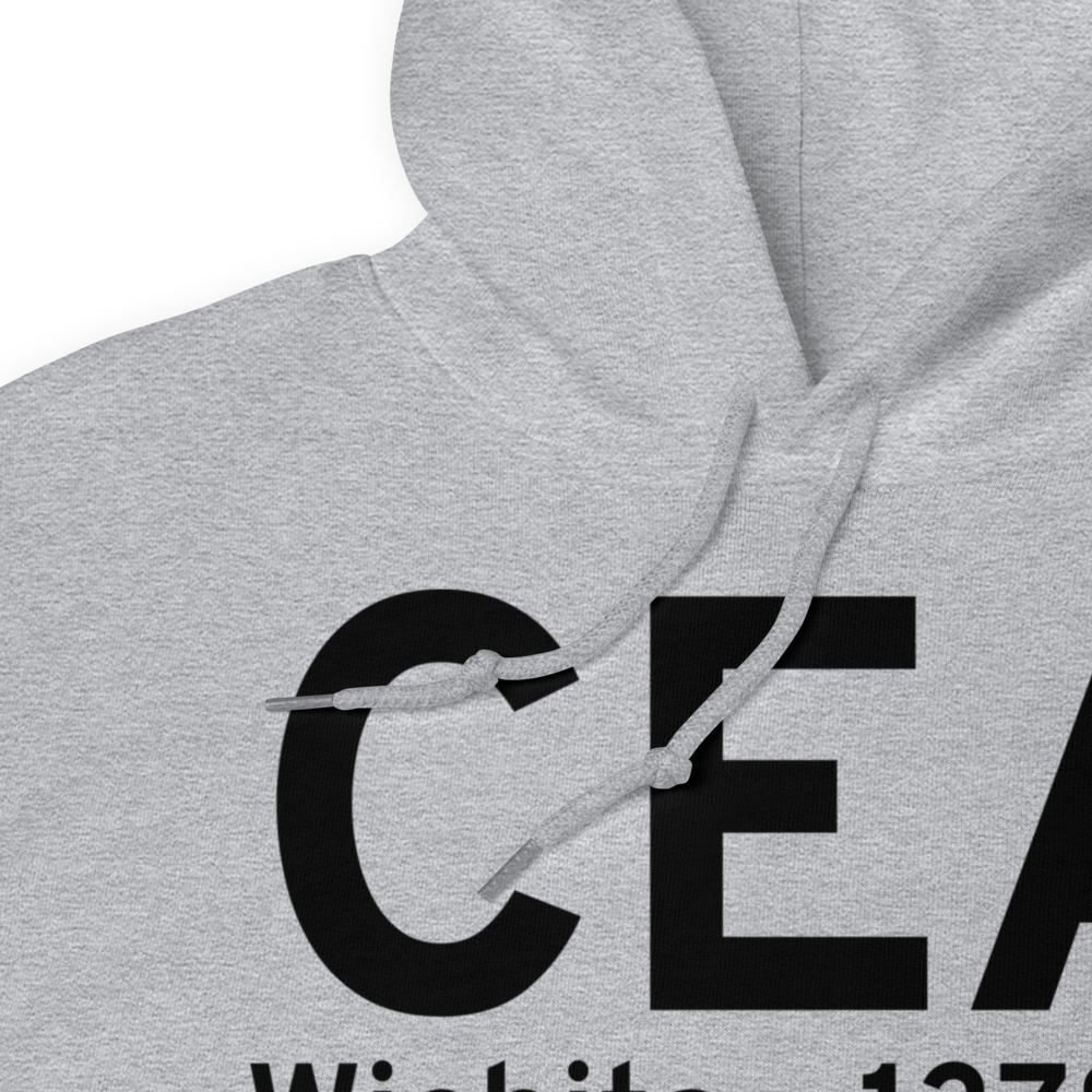 Wichita (KCEA) Airport Hoodie Sweatshirt 