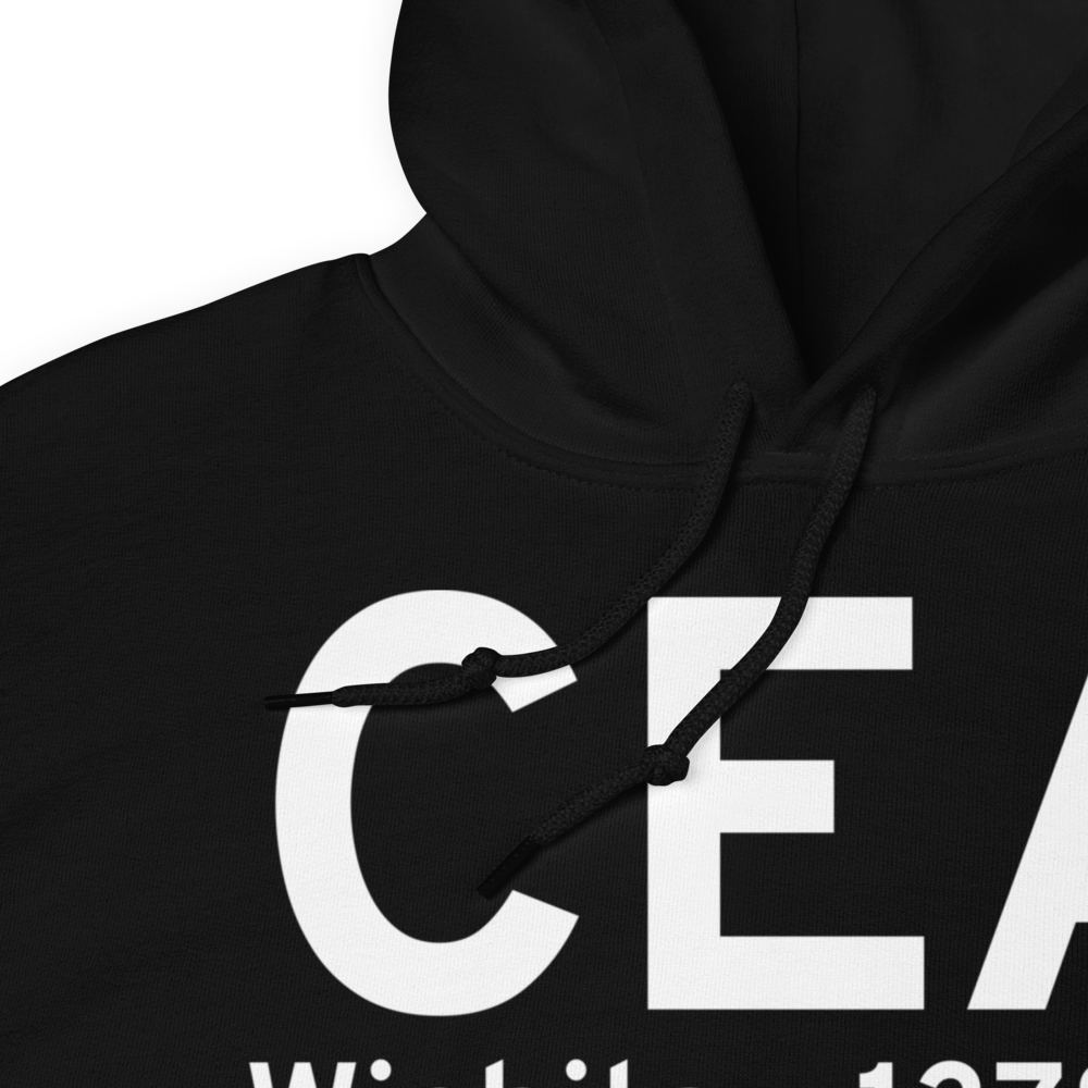 Wichita (KCEA) Airport Hoodie Sweatshirt 