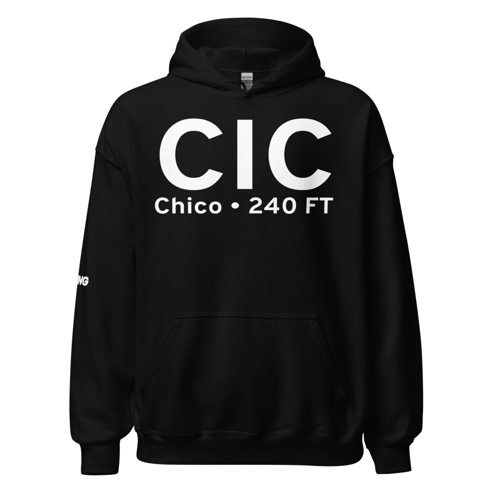 Chico (KCIC) Airport Hoodie Sweatshirt 