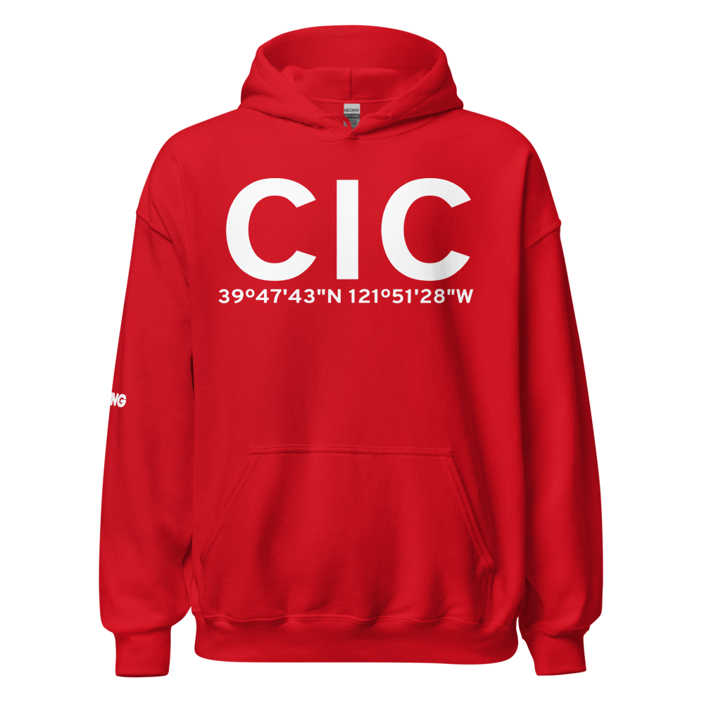 Chico (KCIC) Airport Hoodie Sweatshirt 