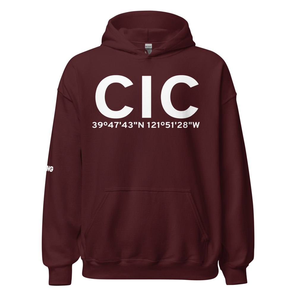 Chico (KCIC) Airport Hoodie Sweatshirt 