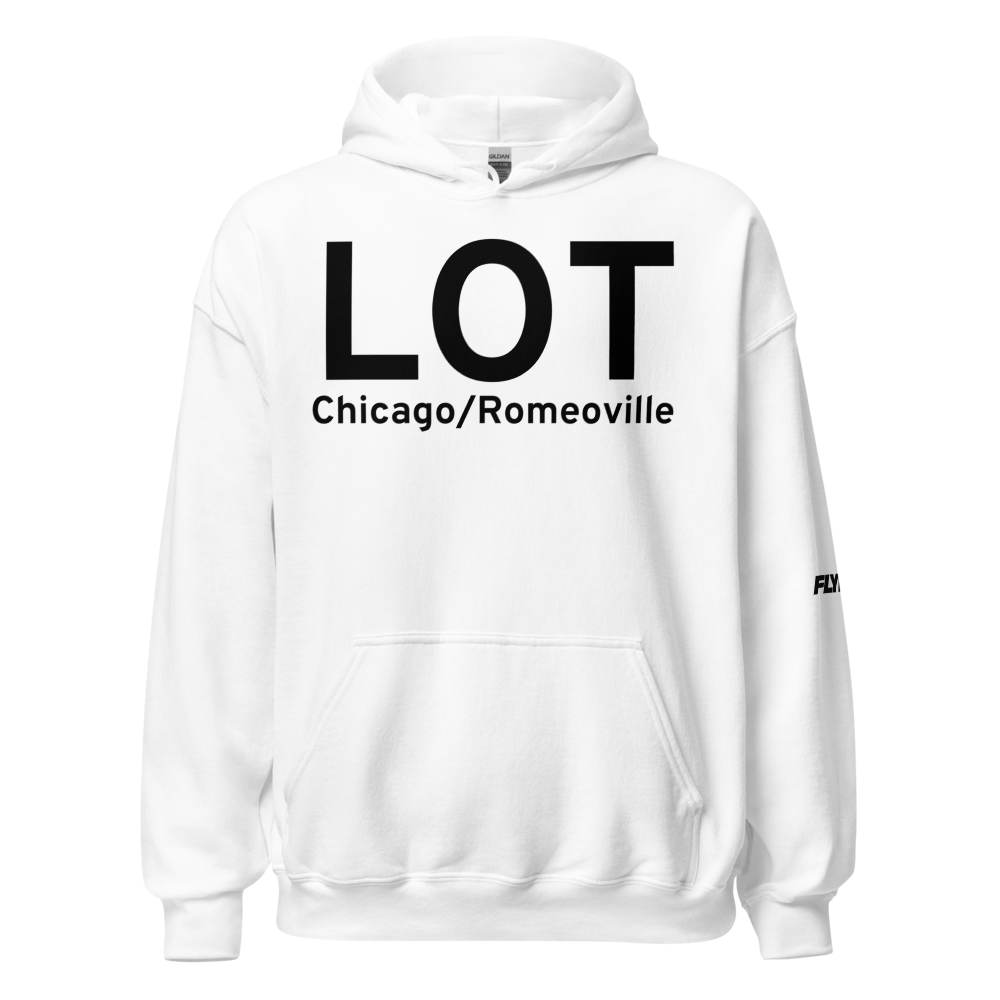 Chicago/Romeoville (KLOT) Airport Hoodie Sweatshirt 