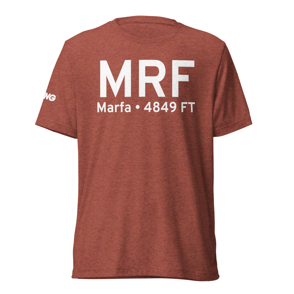 Marfa (KMRF) Airport Tri-blend T-Shirt 