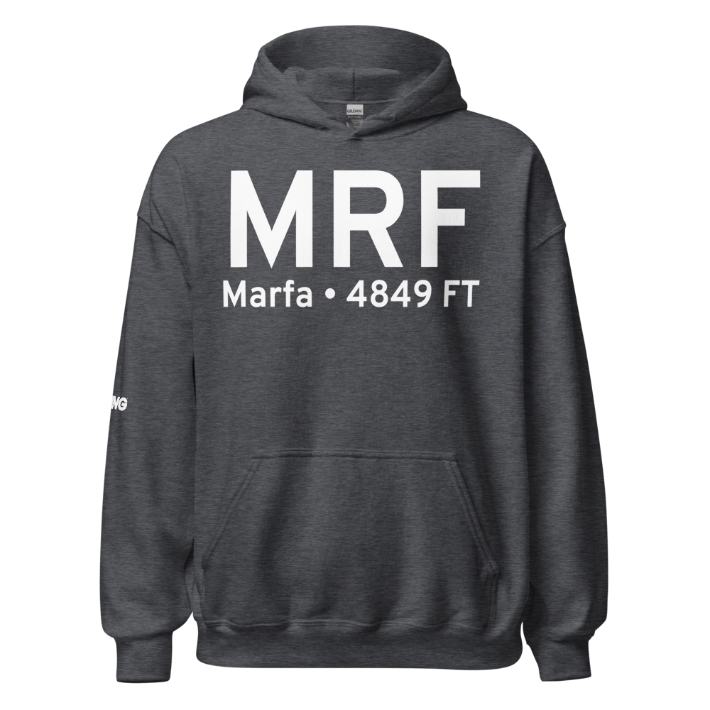 Marfa (KMRF) Airport Hoodie Sweatshirt 