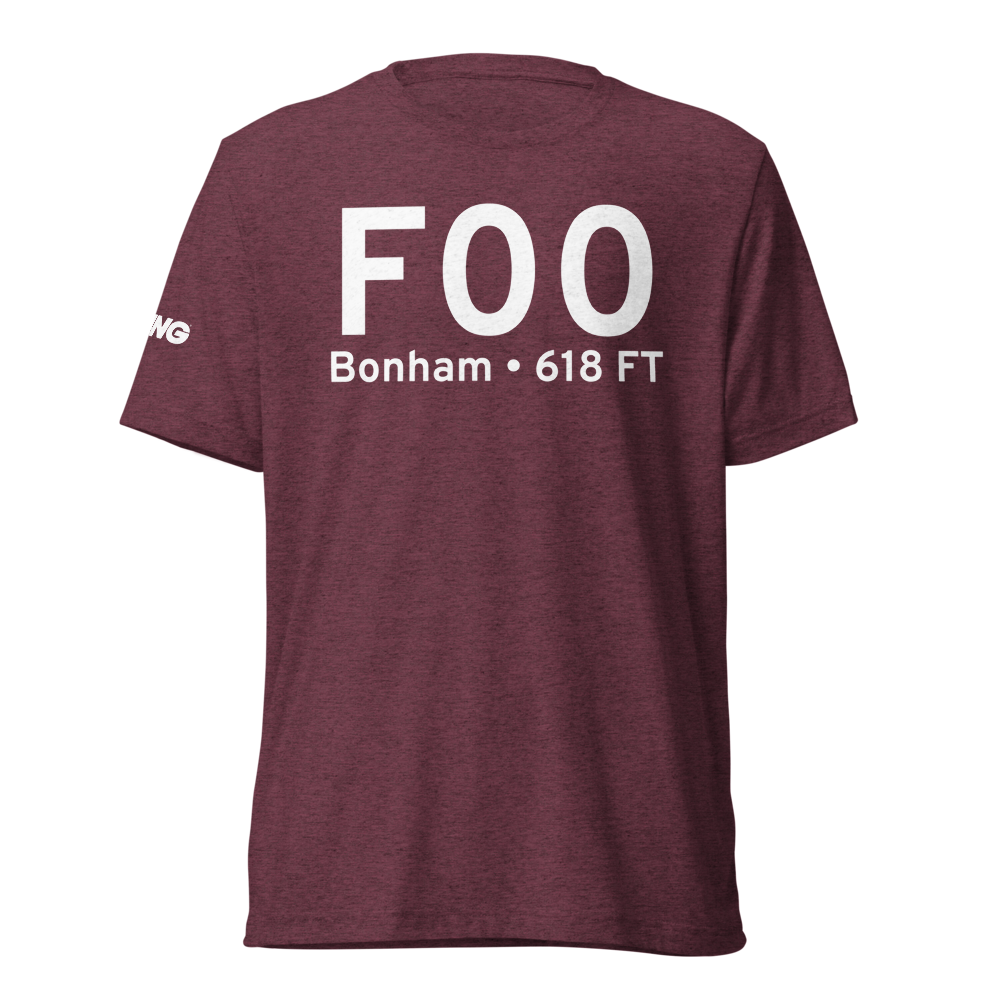 Bonham (KF00) Airport Tri-blend T-Shirt 