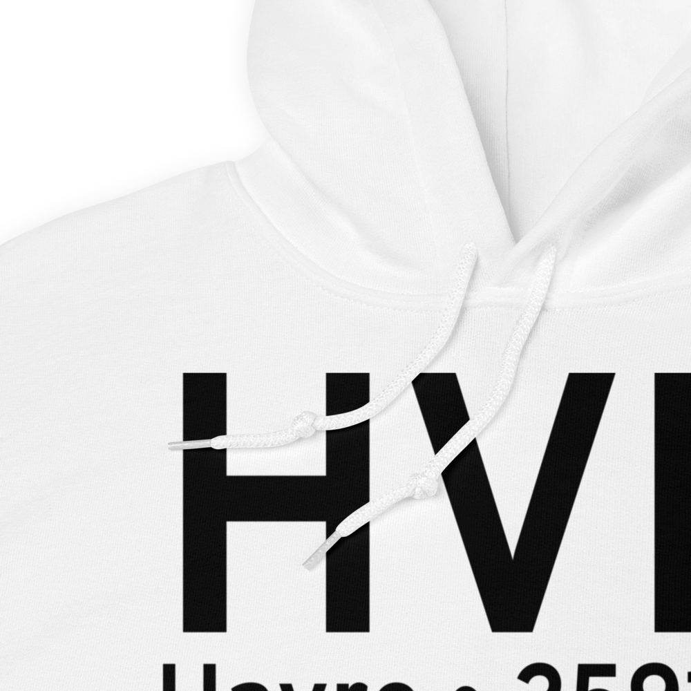 Havre (KHVR) Airport Hoodie Sweatshirt 