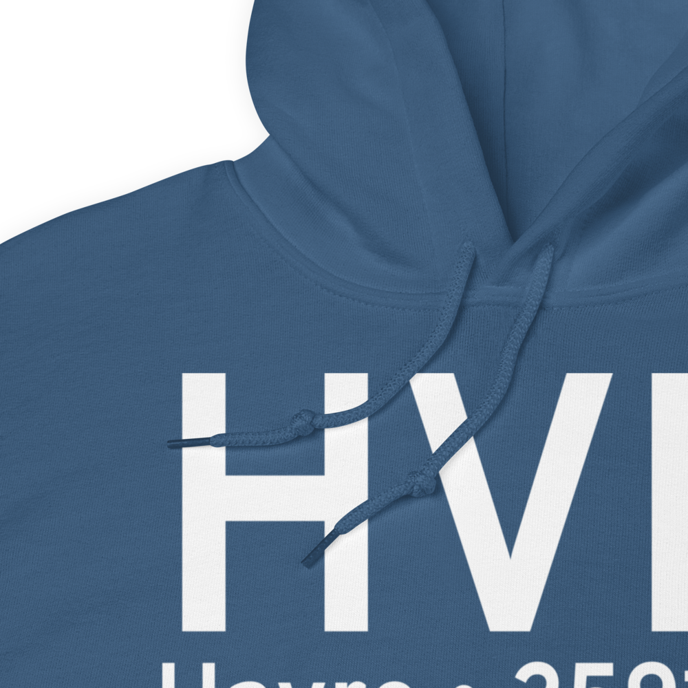 Havre (KHVR) Airport Hoodie Sweatshirt 