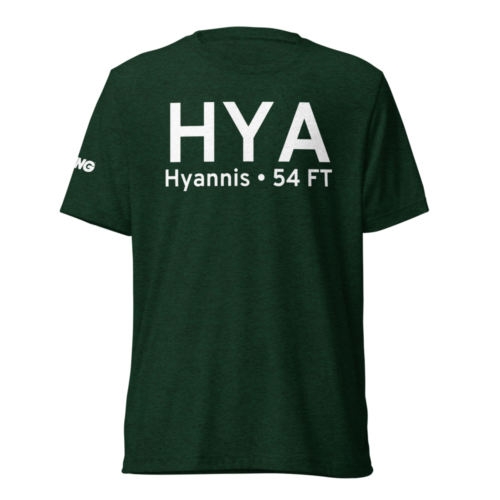 Hyannis (KHYA) Airport Tri-blend T-Shirt 