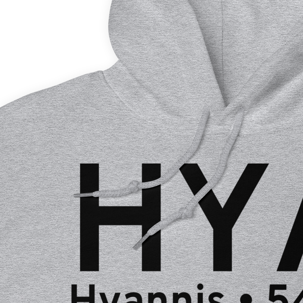 Hyannis (KHYA) Airport Hoodie Sweatshirt 