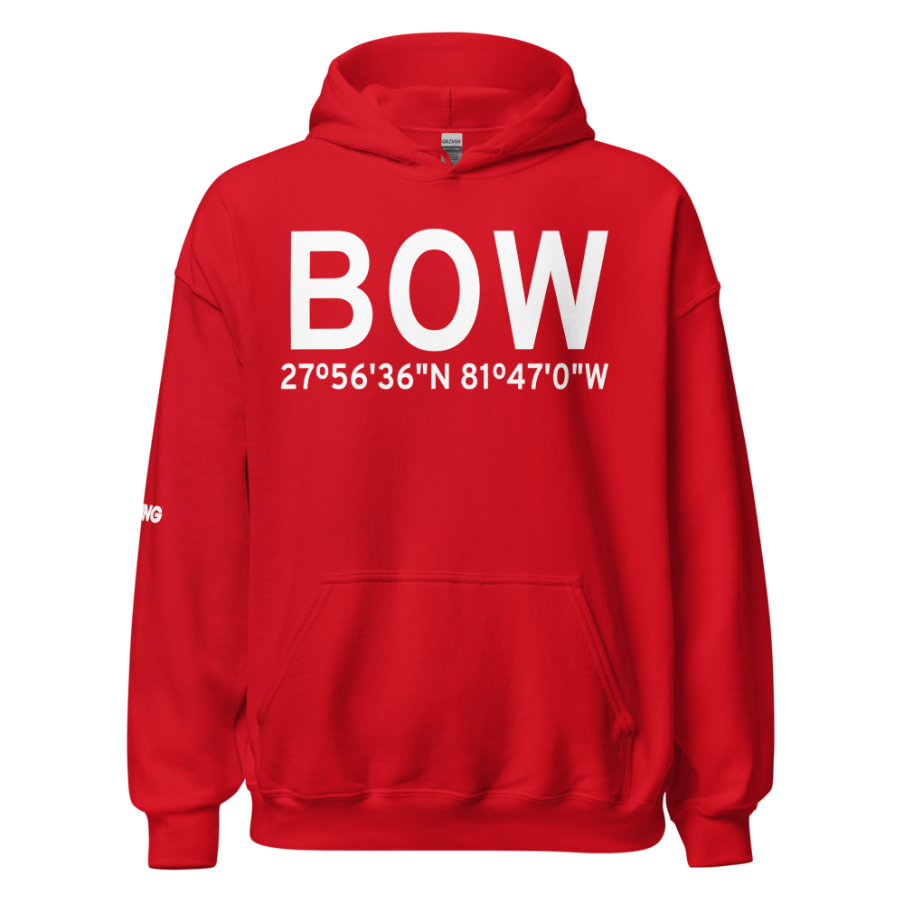 Bartow (KBOW) Airport Hoodie Sweatshirt 