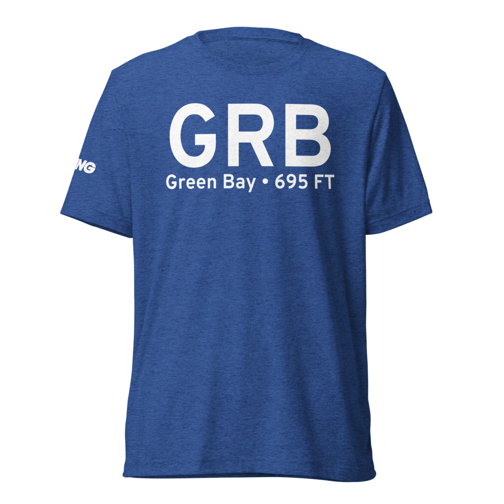 Green Bay (KGRB) Airport Tri-blend T-Shirt 