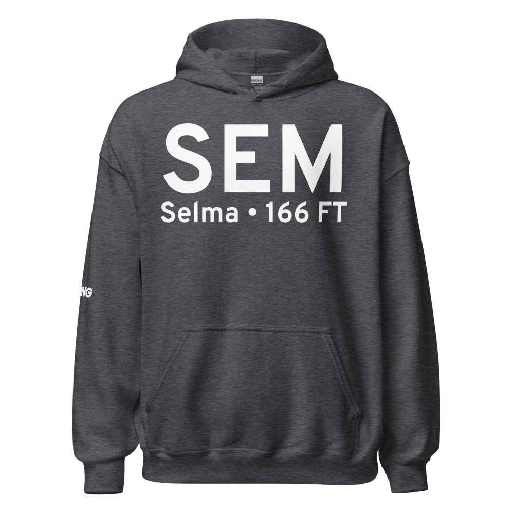 Selma (KSEM) Airport Hoodie Sweatshirt 