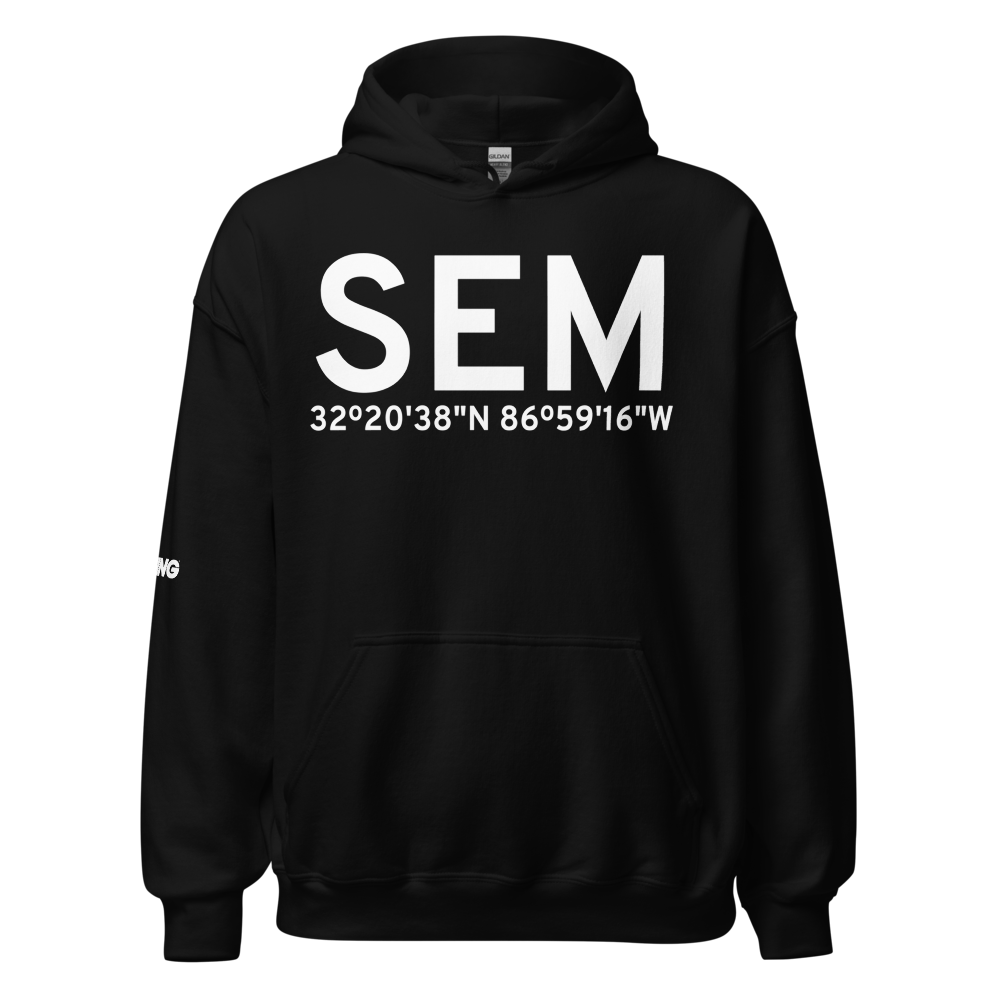 Selma (KSEM) Airport Hoodie Sweatshirt 