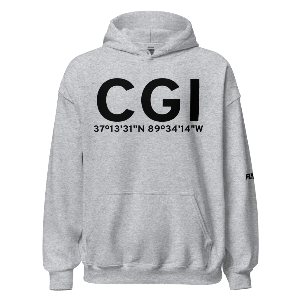 Cape Girardeau (KCGI) Airport Hoodie Sweatshirt 
