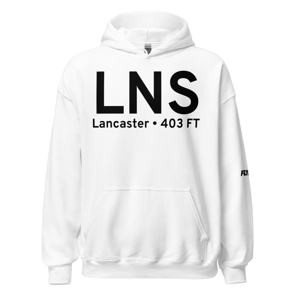 Lancaster (KLNS) Airport Hoodie Sweatshirt 