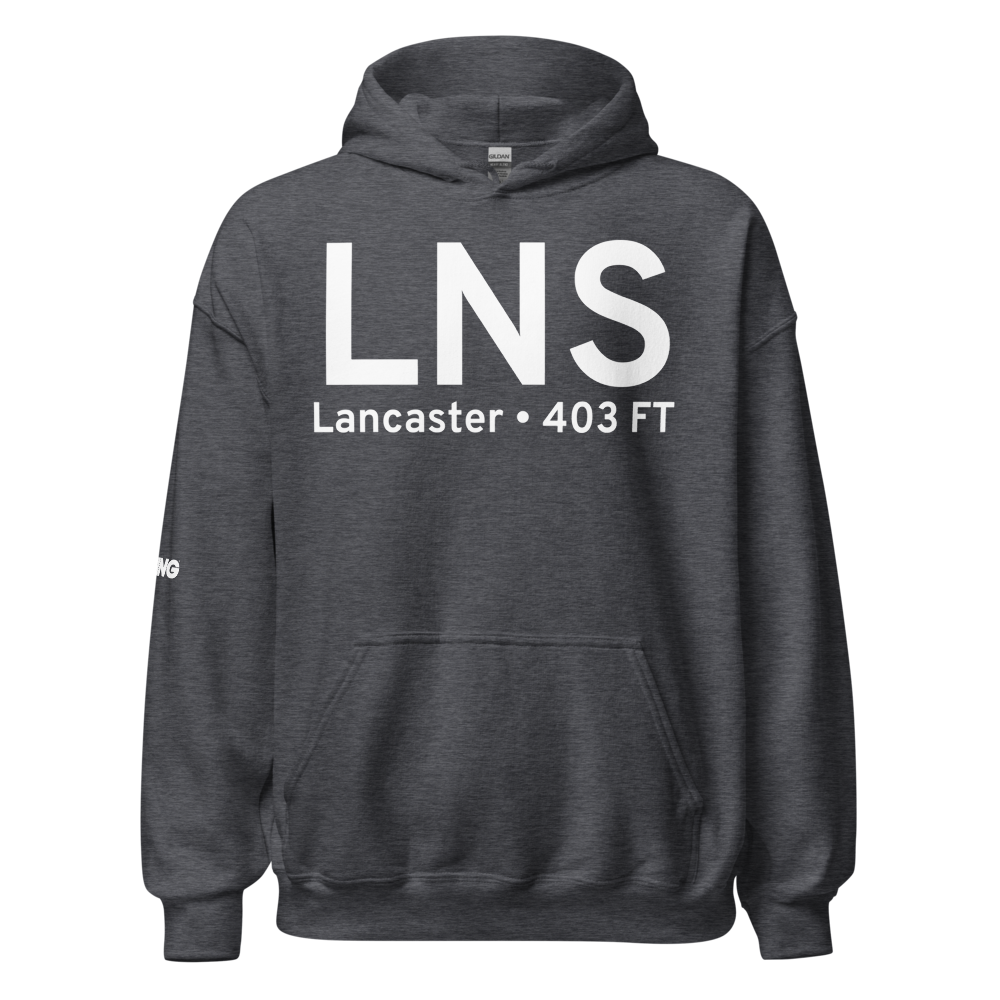 Lancaster (KLNS) Airport Hoodie Sweatshirt 
