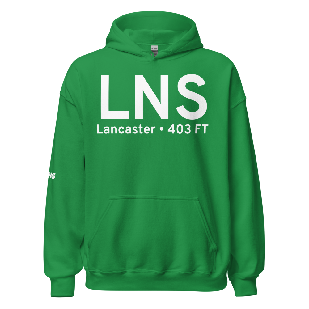 Lancaster (KLNS) Airport Hoodie Sweatshirt 