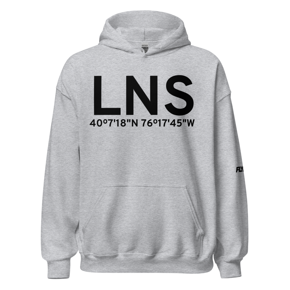 Lancaster (KLNS) Airport Hoodie Sweatshirt 