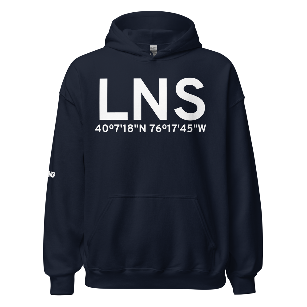 Lancaster (KLNS) Airport Hoodie Sweatshirt 