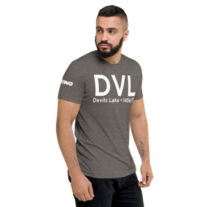 Devils Lake (KDVL) Airport Tri-blend T-Shirt