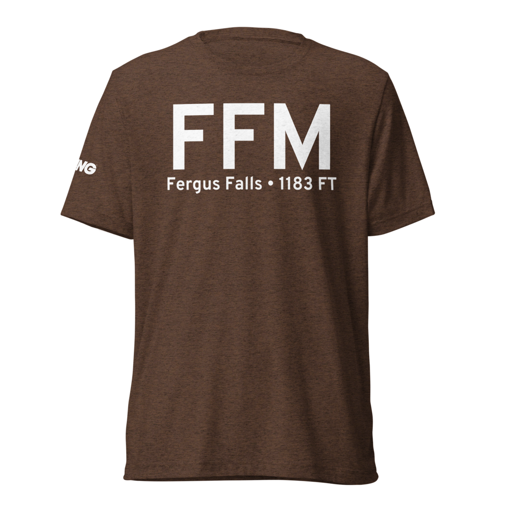 Fergus Falls (KFFM) Airport Tri-blend T-Shirt 