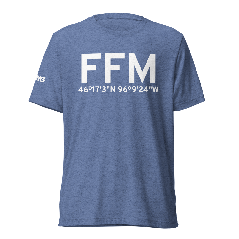 Fergus Falls (KFFM) Airport Tri-blend T-Shirt 