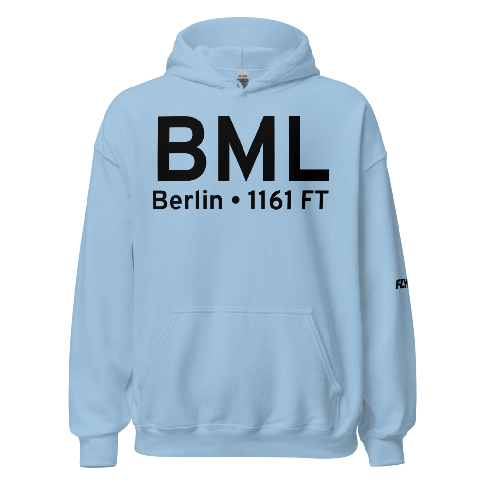 Berlin (KBML) Airport Hoodie Sweatshirt 