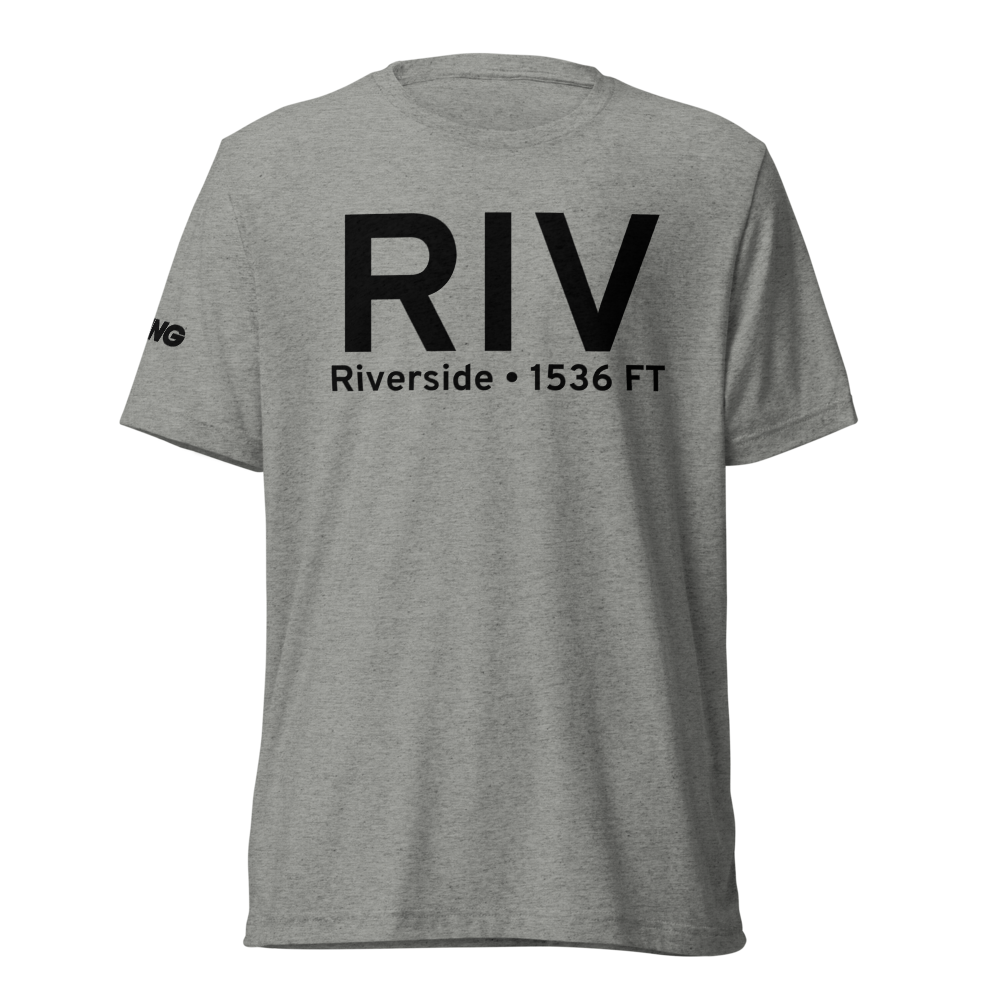 Riverside (KRIV) Airport Tri-blend T-Shirt 