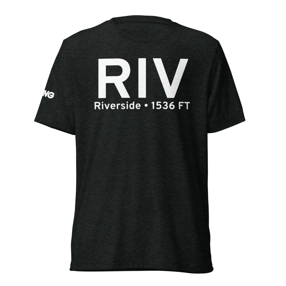 Riverside (KRIV) Airport Tri-blend T-Shirt 