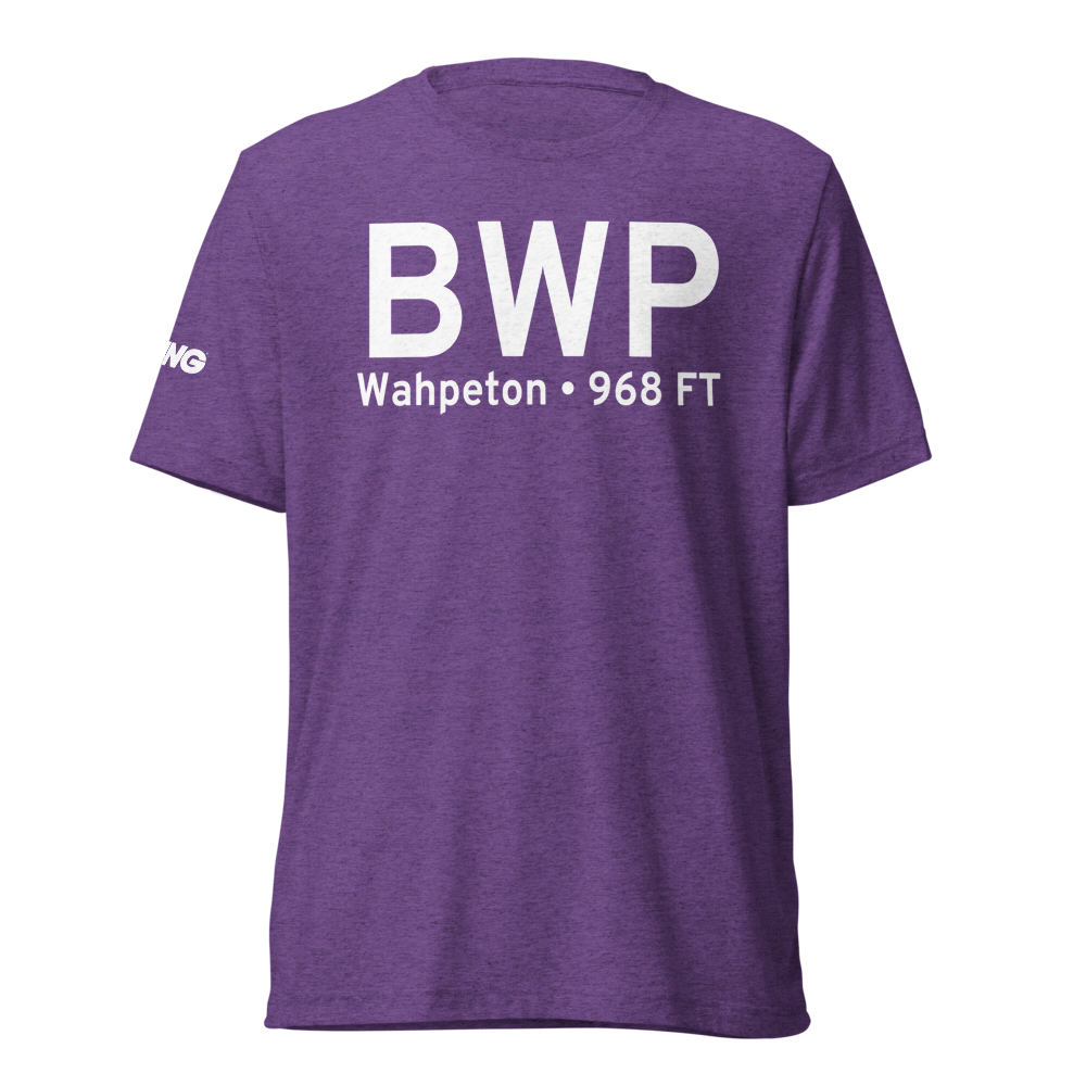 Wahpeton (KBWP) Airport Tri-blend T-Shirt 