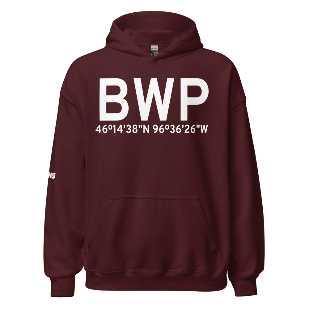 Wahpeton (KBWP) Airport Hoodie Sweatshirt 