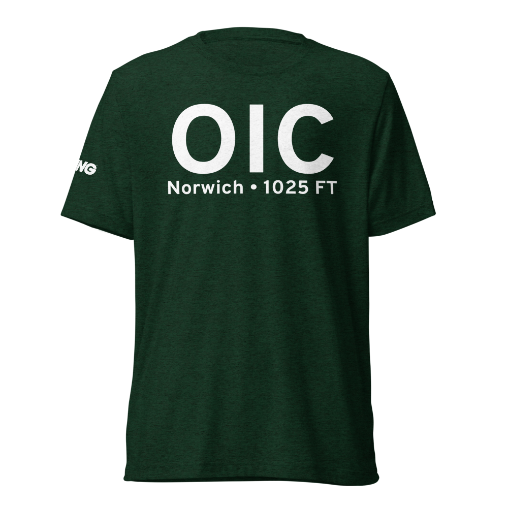 Norwich (KOIC) Airport Tri-blend T-Shirt 
