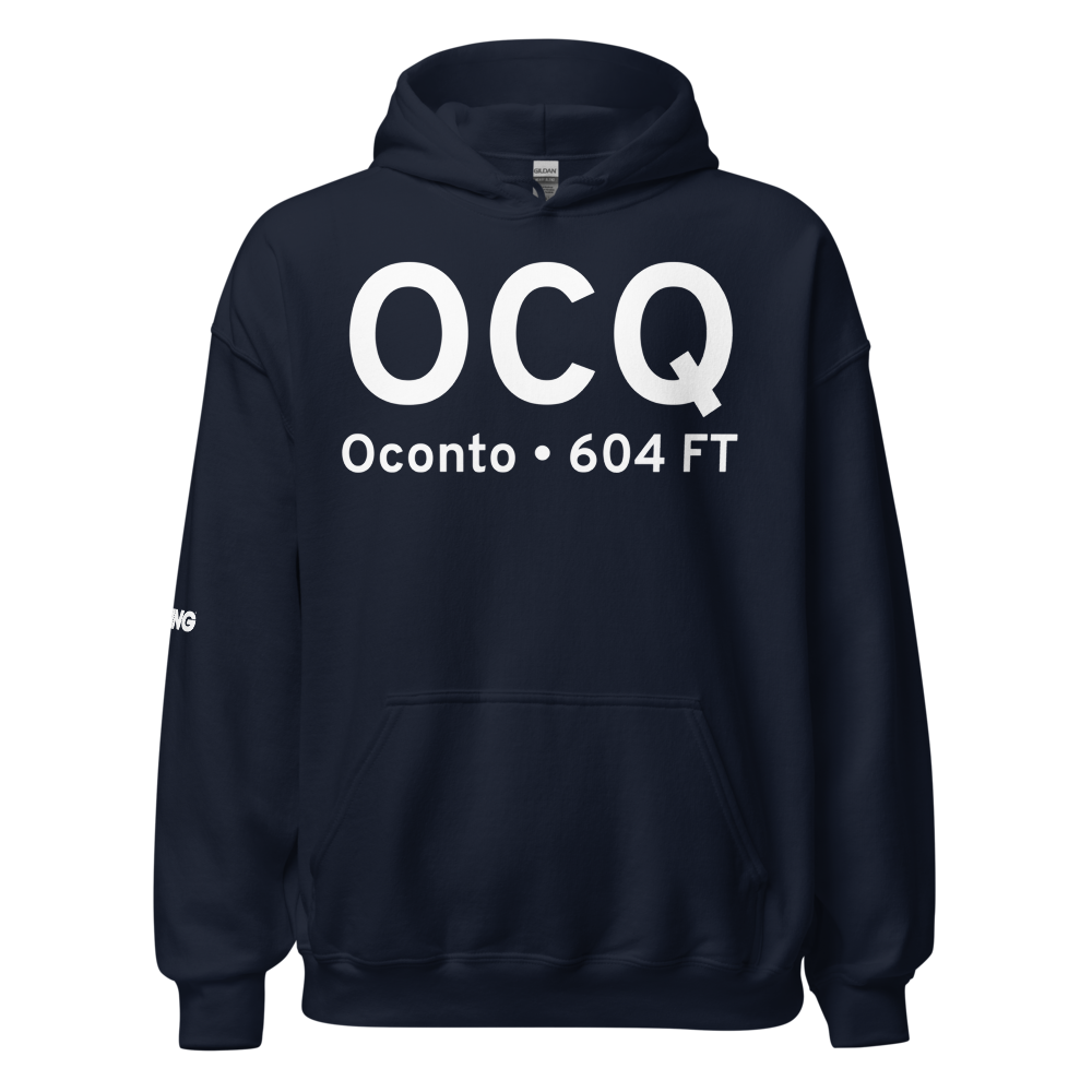 Oconto (KOCQ) Airport Hoodie Sweatshirt 