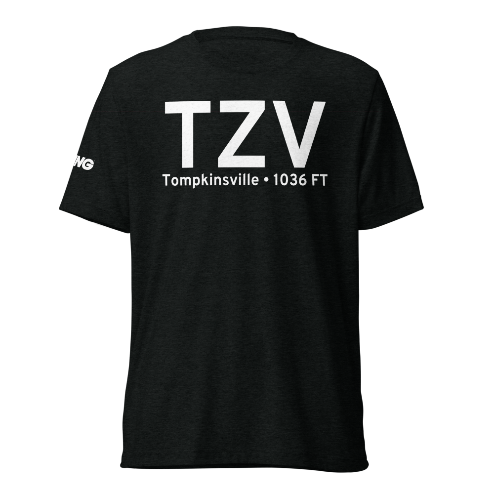 Tompkinsville (KTZV) Airport Tri-blend T-Shirt 