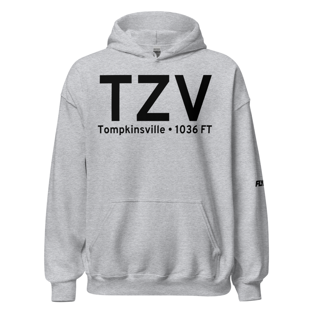 Tompkinsville (KTZV) Airport Hoodie Sweatshirt 