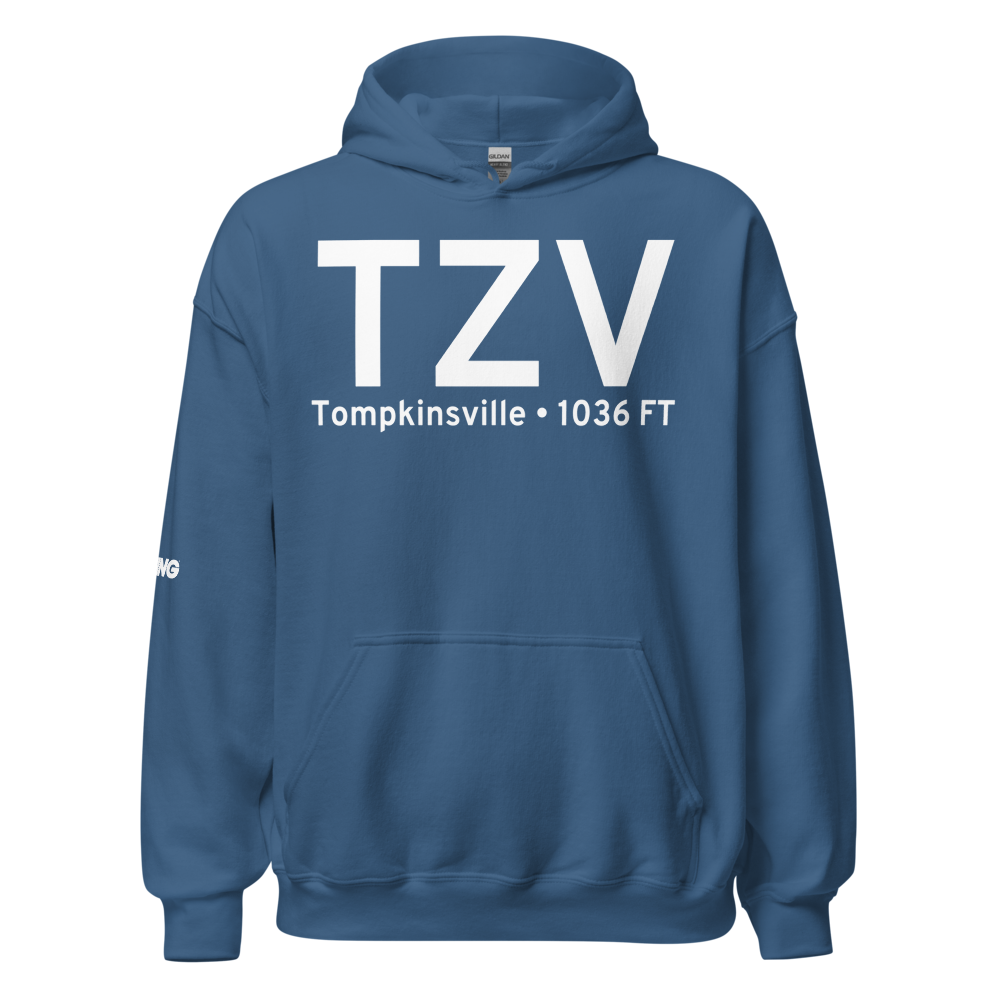 Tompkinsville (KTZV) Airport Hoodie Sweatshirt 