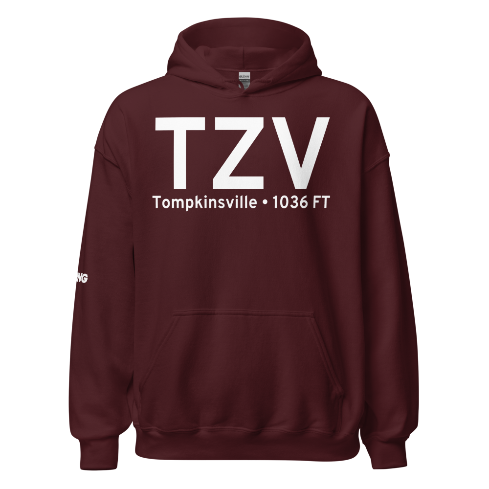Tompkinsville (KTZV) Airport Hoodie Sweatshirt 
