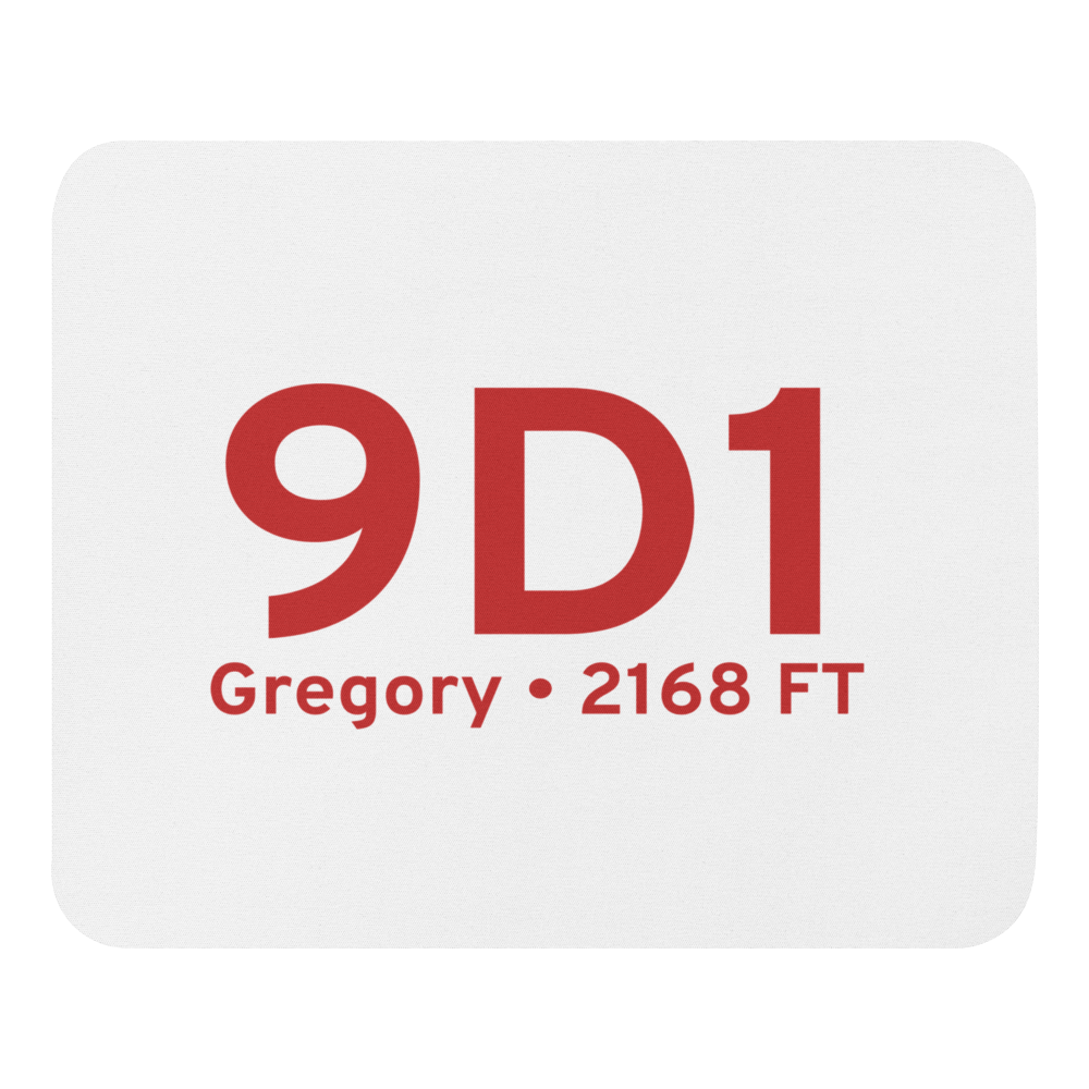 Gregory (K9D1) Airport  Mouse Pad 