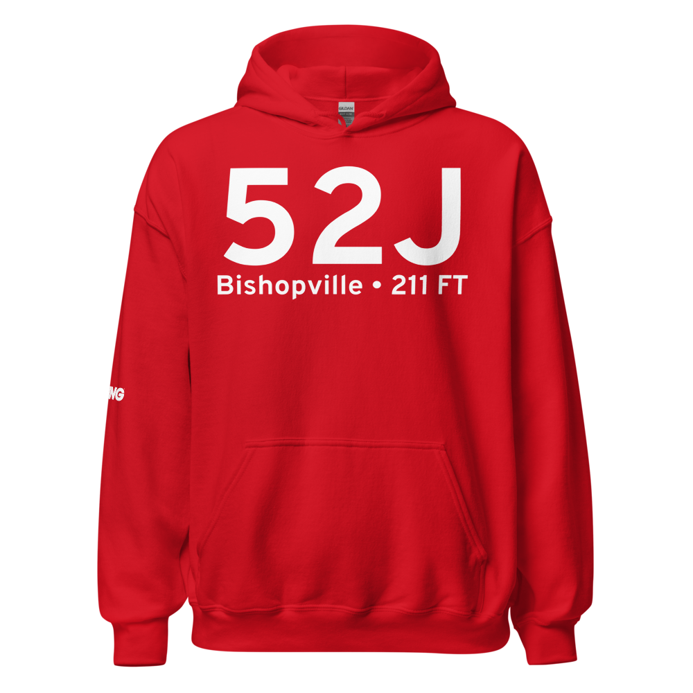 Bishopville (K52J) Airport Hoodie Sweatshirt 