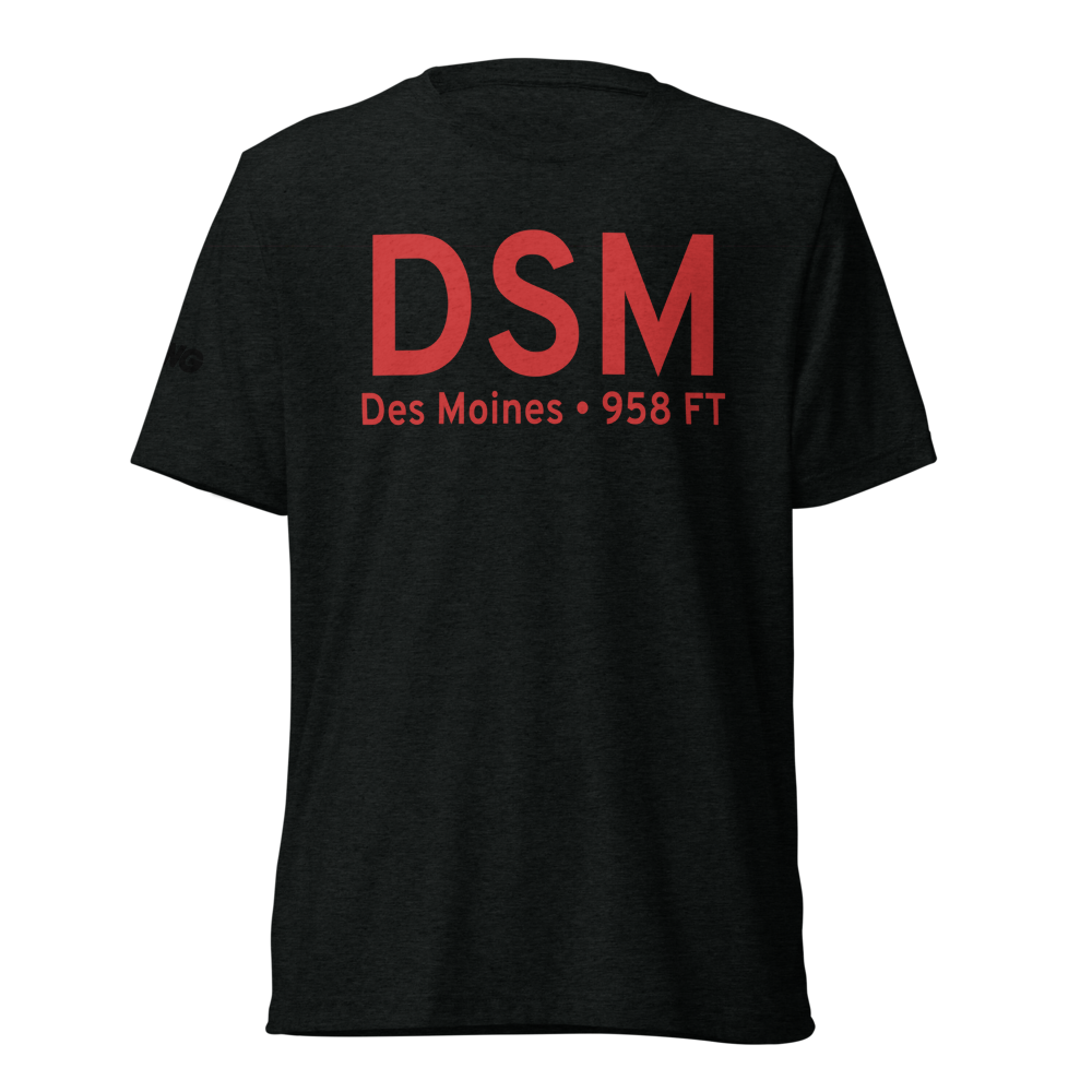 Des Moines (KDSM) Airport Tri-blend T-Shirt 